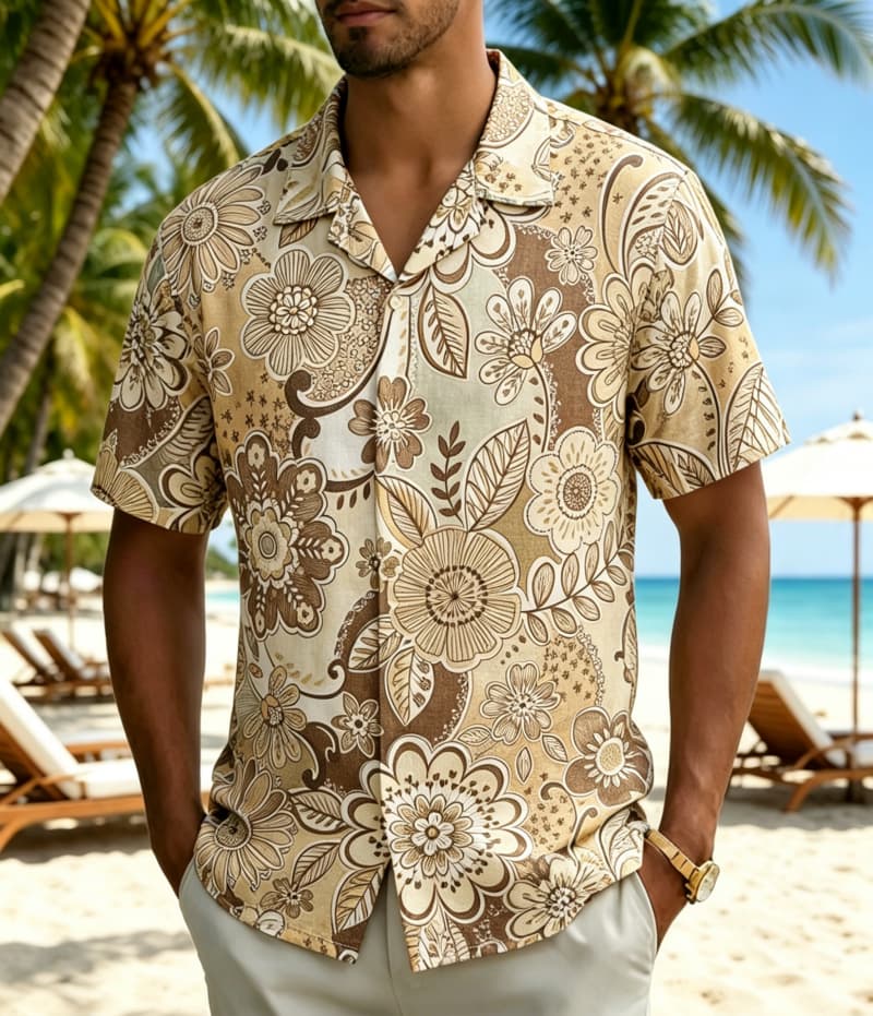 Herenshirt met vintage boho tr - Vintage Hawaiian Floral Shirt recensie en prijs