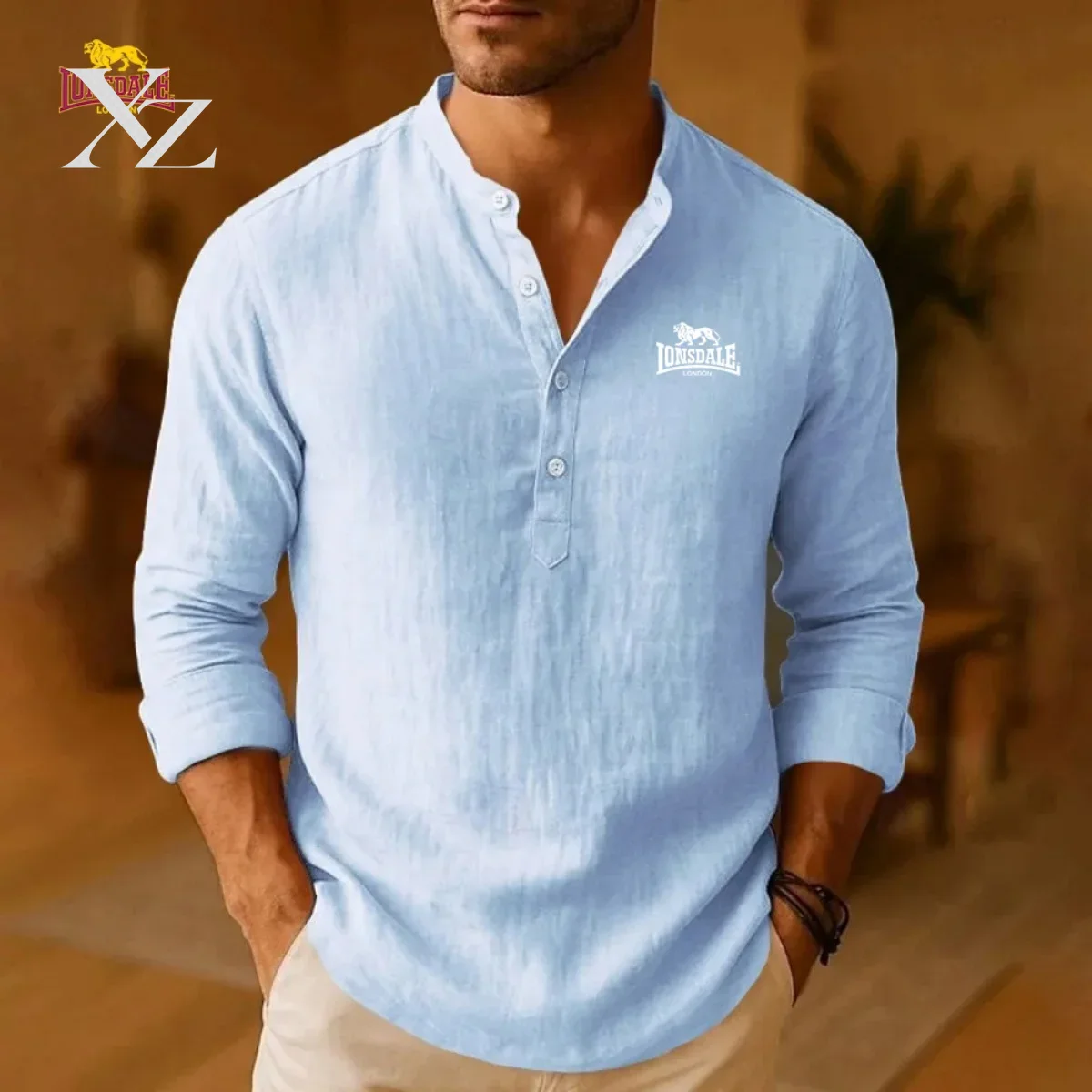 LONSDALE: nieuwe, casual overh - Mens Linen Shirt Long Sleeve recensie en prijs