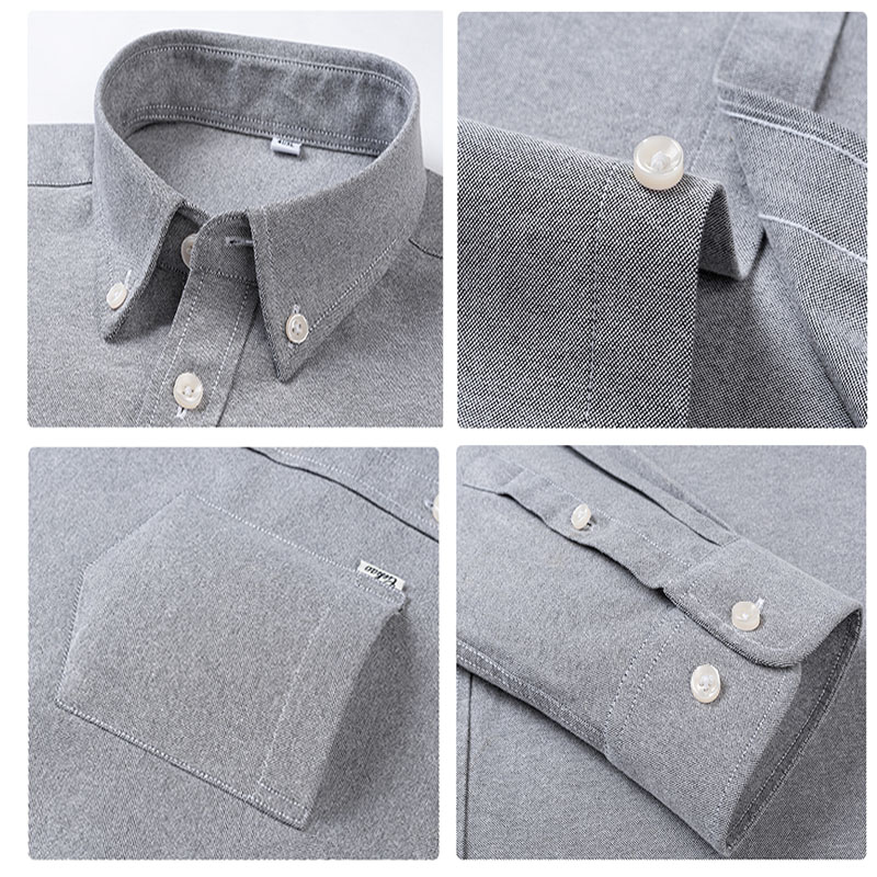 Herenoverhemden van puur katoe - Oxford Cotton Casual Shirt Business recensie en prijs